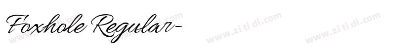 Foxhole Regular字体转换 Foxhole Regular字体转换